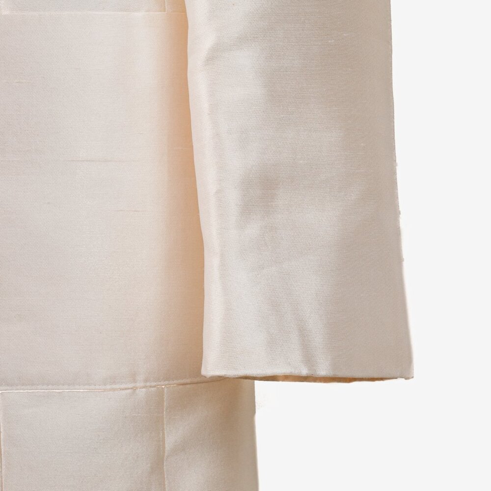 Ron Leal Vintage Classic Off White Raw Silk Blazer - Picture 6 of 9